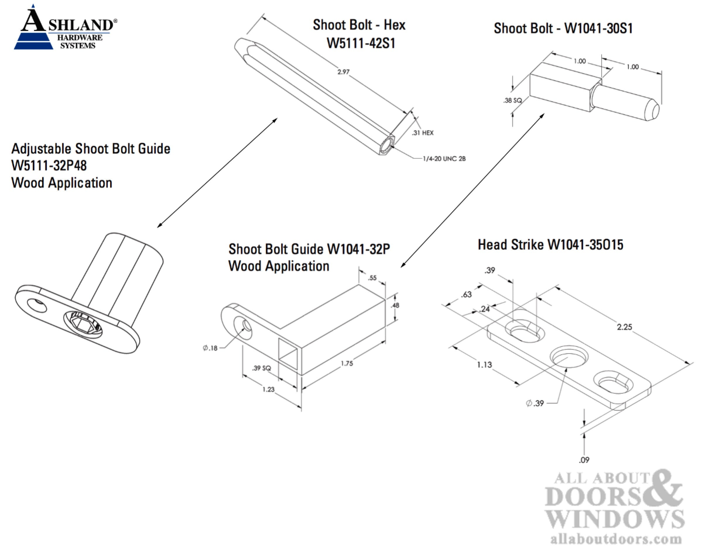 Shootbolt Tip for Ashland Concealed MPL, 3" Hex