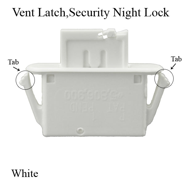 Plastic Security Night / Vent Latch - Choose Color