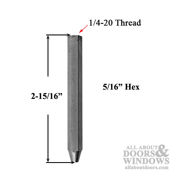 Shootbolt Tip for Ashland Concealed MPL, 3" Hex