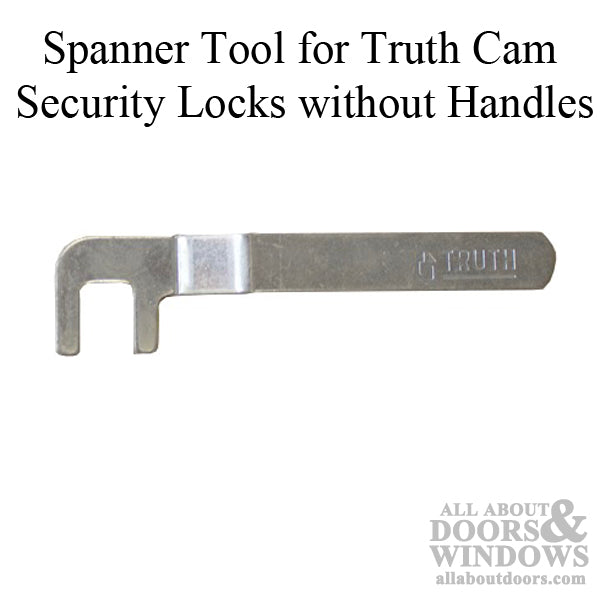 Truth Spanner Tool for Die Cast Locks Without Handles #55751 Compatible