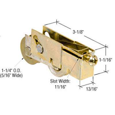 1-1/4 In. Tandem Roller Assembly - Steel Hardware