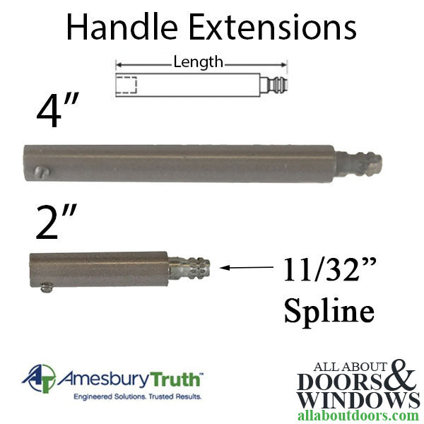 Truth 40097 4" Handle Extension, 11/32" Spline