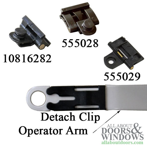 Black Plastic Detach Clip for Truth Maxim & Encore Awning Windows