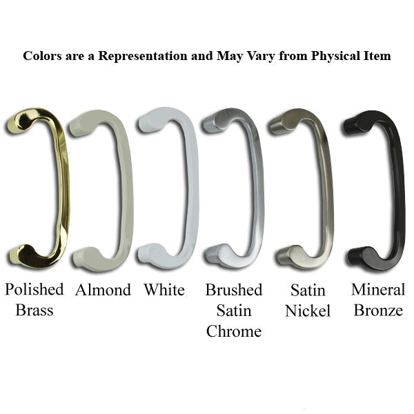 Legacy Glass Sliding Door Handle Offset Thumb Turn - Choose Color Hardware