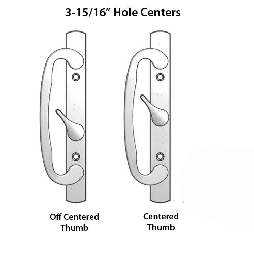 Outside Pull 3.94 / 3-15/16 Screw Hole Pattern - Choose Color Hardware