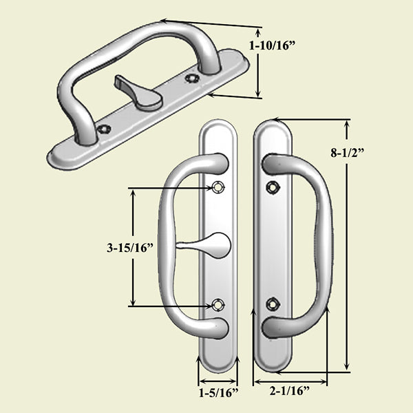 Apollo Handle Offset Thumb - Choose Color Hardware