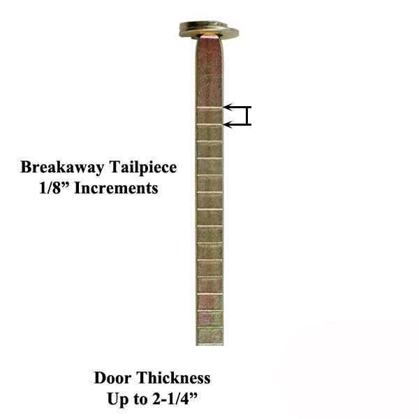 Replacement Cylinder Tail Piece With Break Off Tabs Hardware