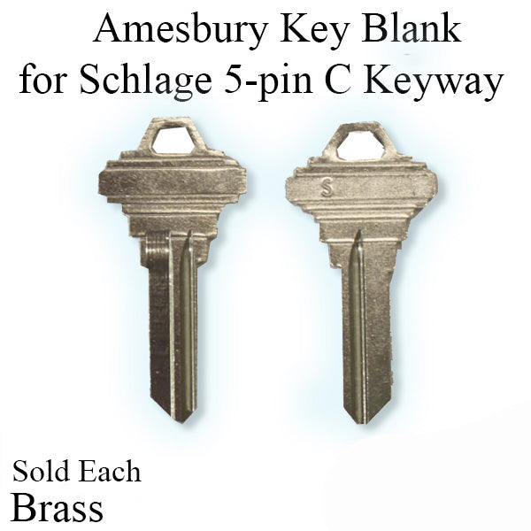 Amesbury Key Blank For Schlage 5-Pin C Keyway - Sold Each Hardware