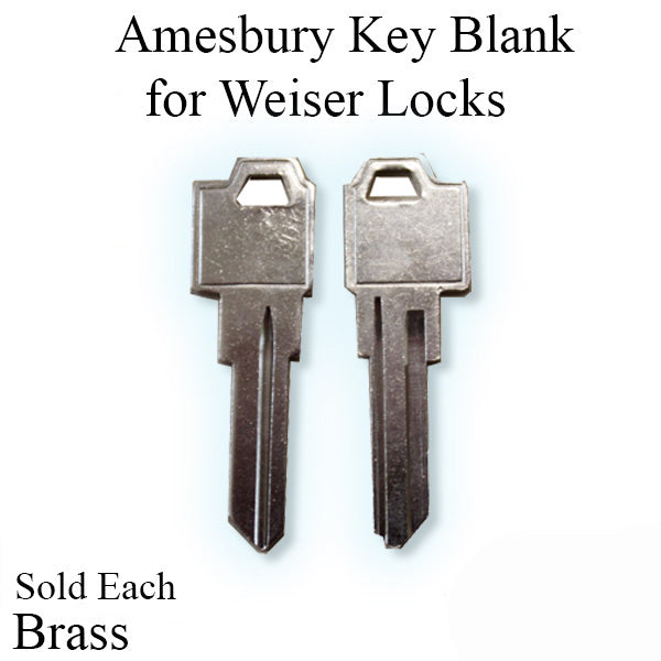 Amesbury Key Blank For Weiser Locks - Sold Each Hardware