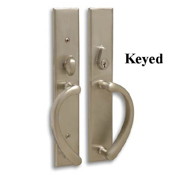 Expressions Wide Square Active Keyed Sliding Door Handle Hardware