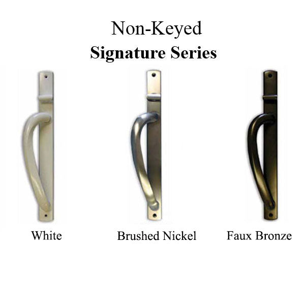 Truth Non-Keyed Curved Top Sliding Door Handleset Trim - Choose Color Hardware