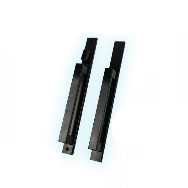 40.68 Inline Door Handle Non-Keyed - Black Hardware