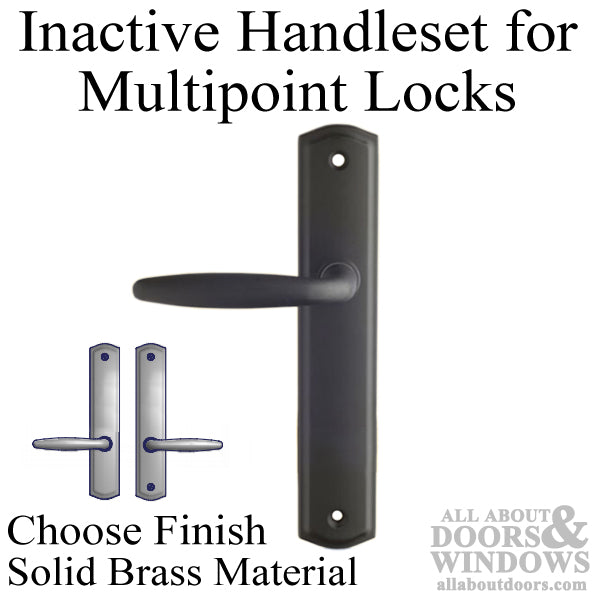 Amesbury Regency Inactive Handleset – 92mm PZ, Satin Nickel PVD