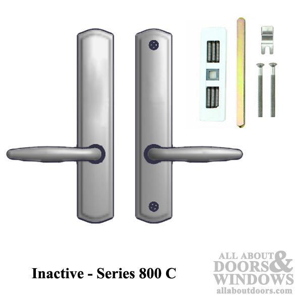 Amesbury Regency Inactive Handleset – 92mm PZ, Satin Nickel PVD