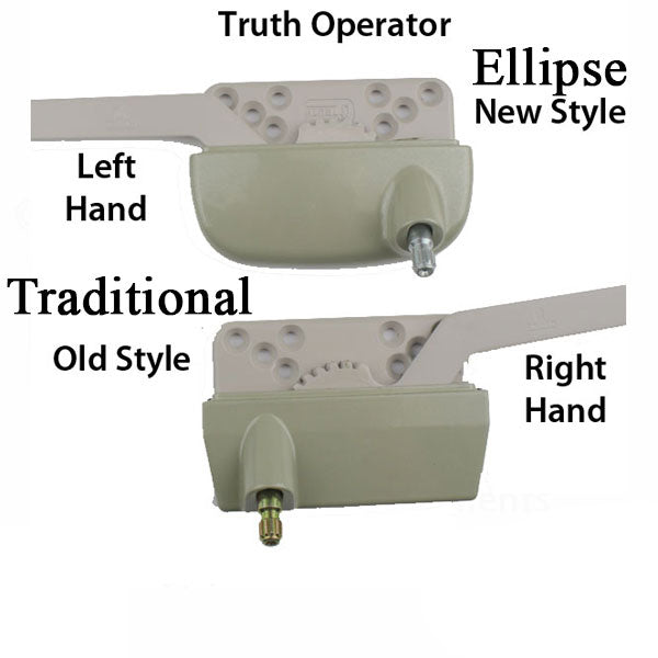 Truth 15.31 Traditional 9-1/2 Straight Arm Casement Operator- Choose Color Hardware