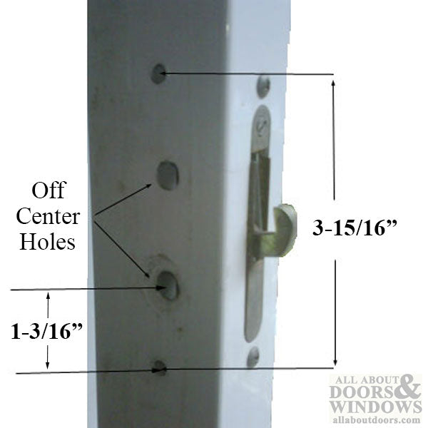 Legacy Glass Sliding Door Handle Set, Keyed with Offset Thumbturn, Schlage Keyway, Choose Color
