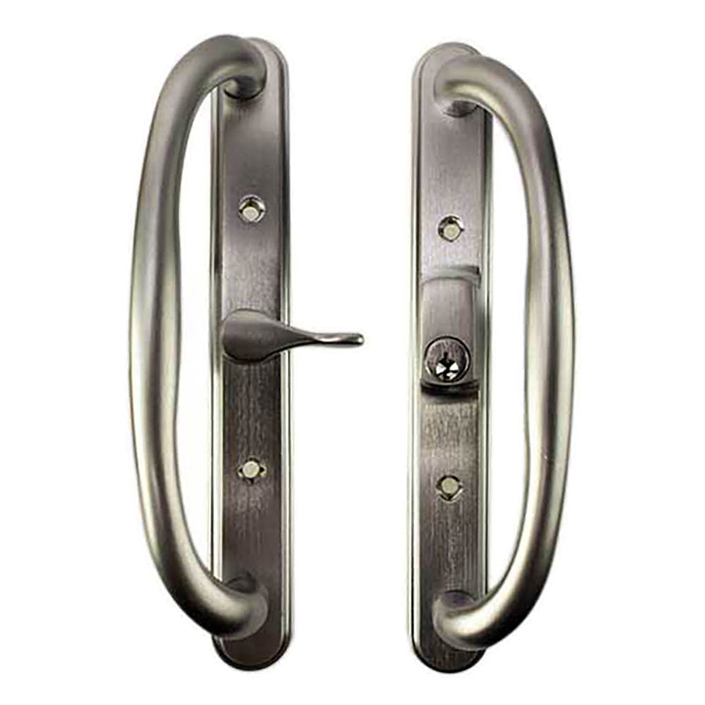 Olympus Handle Center Thumb, Keyed Sliding Glass Door - Schlage Keyway, Choose Color