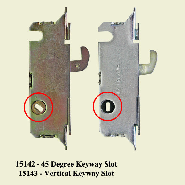 Mortise Lock Vertical Slot Metal Sliding Patio Doors W & F Hardware