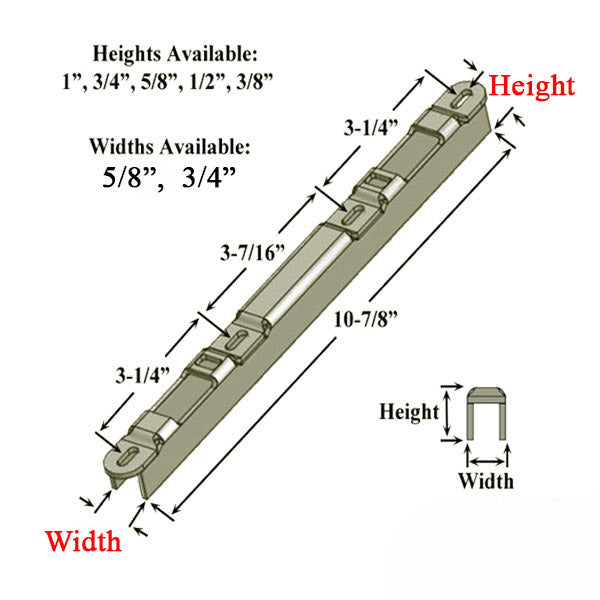 Sliding Door Keeper 1/2-N Raised Dual Point Lock - Ss Hardware