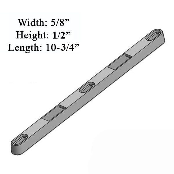 Narrow 5/8 In. Sliding Door Keeper Dual Point Lock Hardware