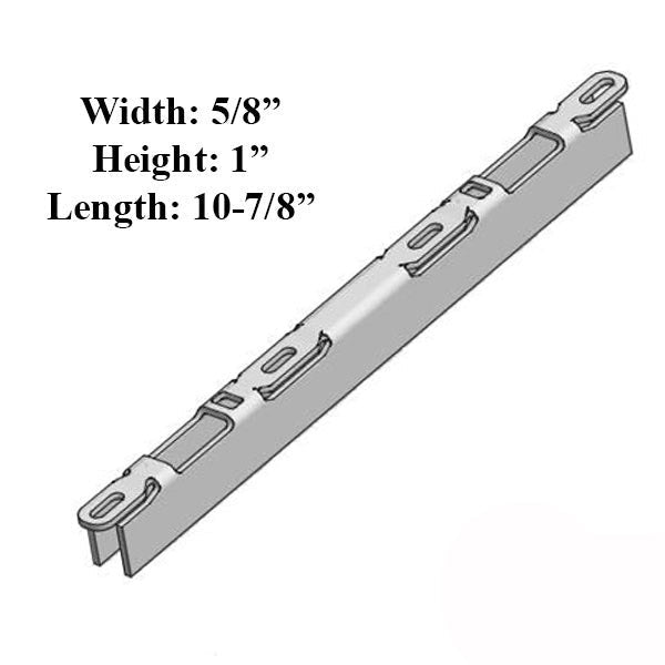Sliding Door Keeper 1 In. Raised Dual Point Strike Stainless Steel Hardware
