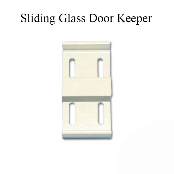 Keeper Wide 1-1/2 Sliding Glass Door - White Hardware