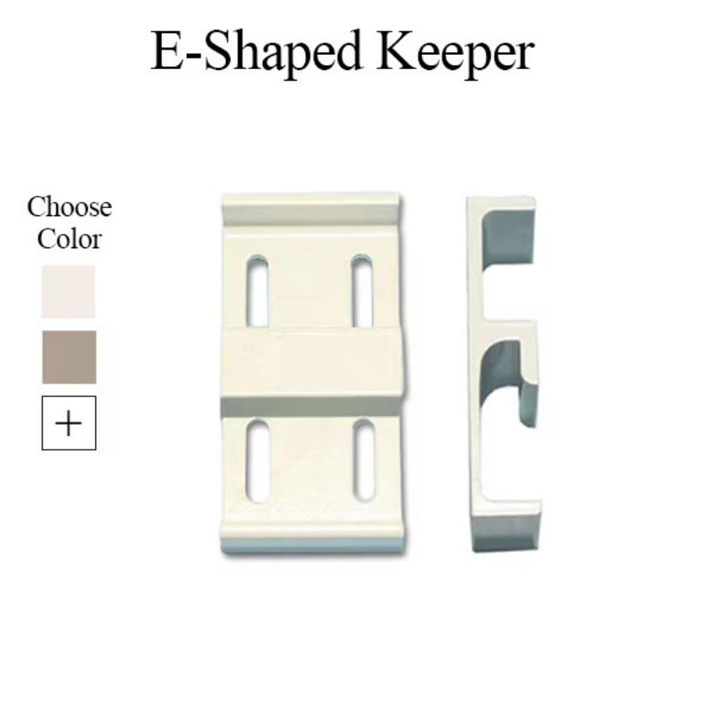 Keeper Wide 1-1/2" Sliding Glass Door - White