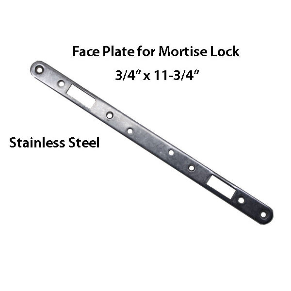 Trimplate Long Face Plate 3/4 X 11-3/4 Stainless Steel Hardware