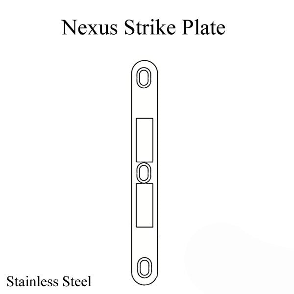 Nexus Strike Plate Keeper Flat 3/4 X 6.5 Length - Ss Hardware