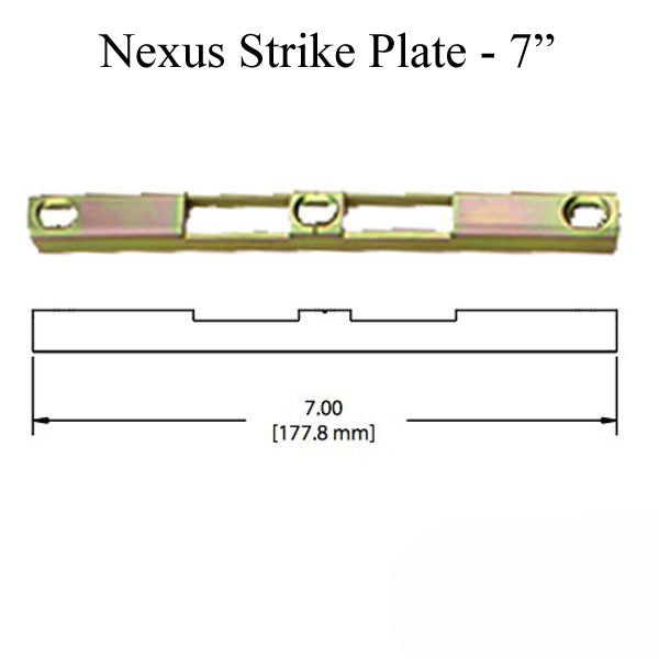 Nexus Strike Plate Keeper Raised 1/2 In. X 7 Length - Ydi Hardware
