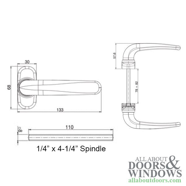 Prima Plus Handles, Non Locking