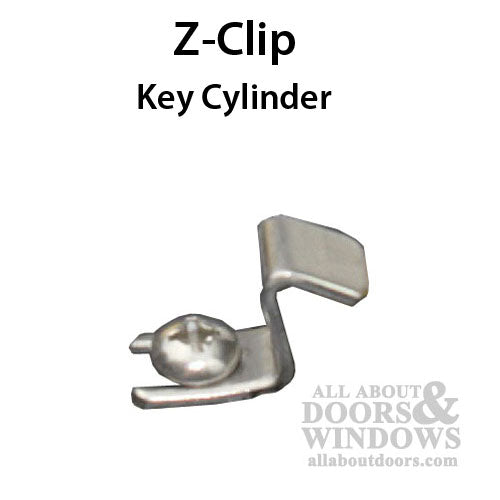 Z-Clip for Key Cylinder – Sliding Door Handleset Lock Replacement