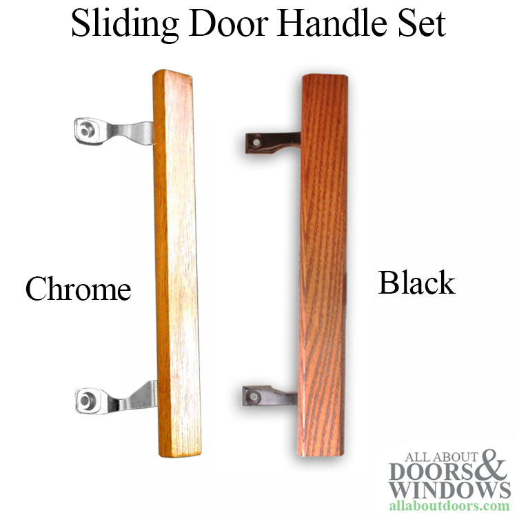 Truth Sliding Door Pull Arm Assembly 6-5/8" Bracket 9" Wood Handle