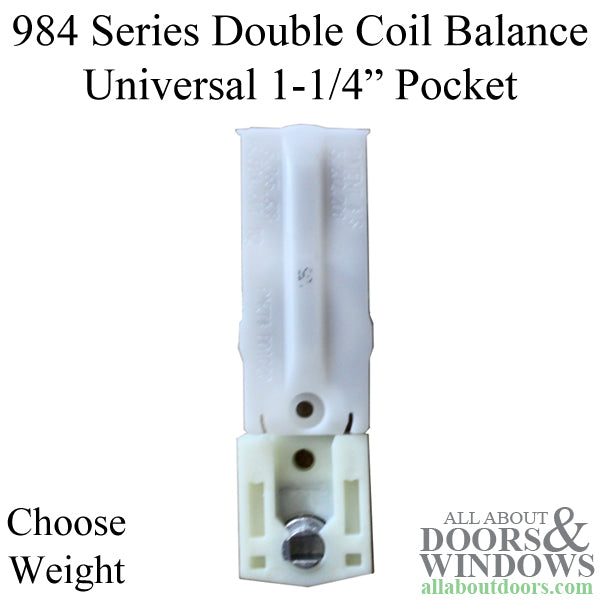 984 Series Dual Coil Balance - Universal 1-1/4Inch Pocket, Weight 11 - 18