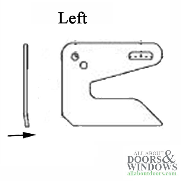 Truth 31301 Keeper for 24 Series Multipoint Lock, Right Hand
