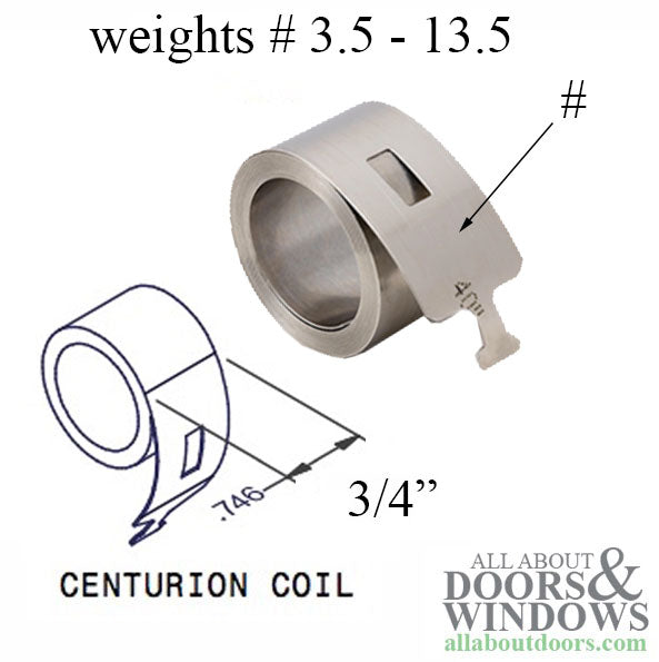 Omega 985 Centurion Constant Force 3/4Inch interlocking Coil, Weight 3.5-13.5