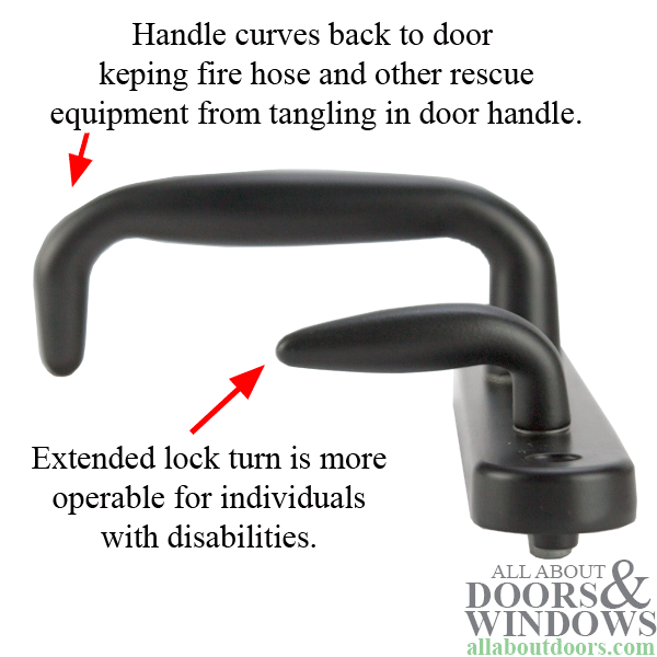 800A Series ADA Compliant Handle, Keyed Active