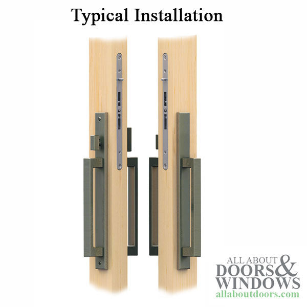 Amesbury Truth Inline Sliding Patio Door Handle Active Non-Keyed Thumb-Turn 13"
