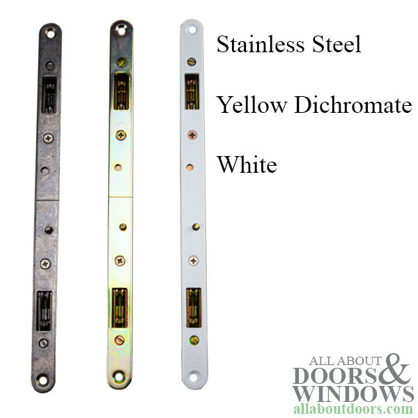 2-point Double Hook Sliding Door Lock, 11-3/4 Face with Pin