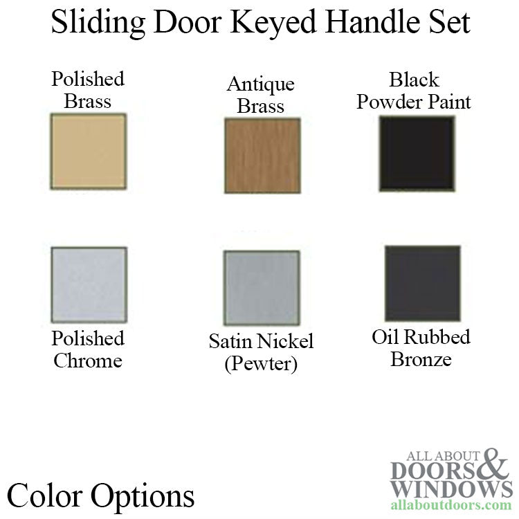 Expressions Narrow Arch Active Keyed Sliding Door Handle