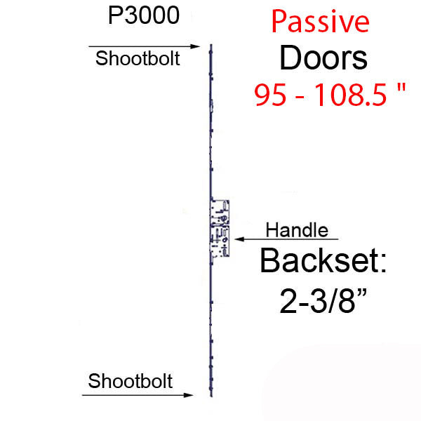 20Mm P3000 Passive 60/92 Shootbolt With Hook Receptacle Doo Hardware