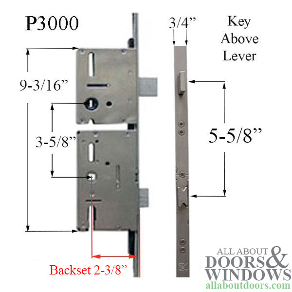 P3000 Replacement Spring Latch Gearbox Lock Case 60mm
