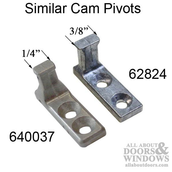 Simonton Tilt-In Window Cam Pivot, 1-1/4" 2-Hole Die Cast Zinc