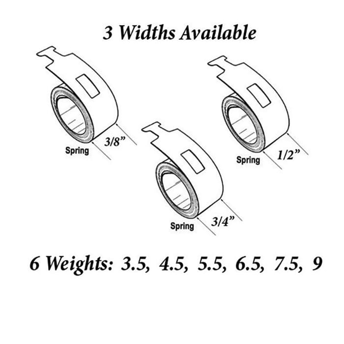 4.5 lb 1/2" Coil Spring Universal Window Balance 1-1/4"