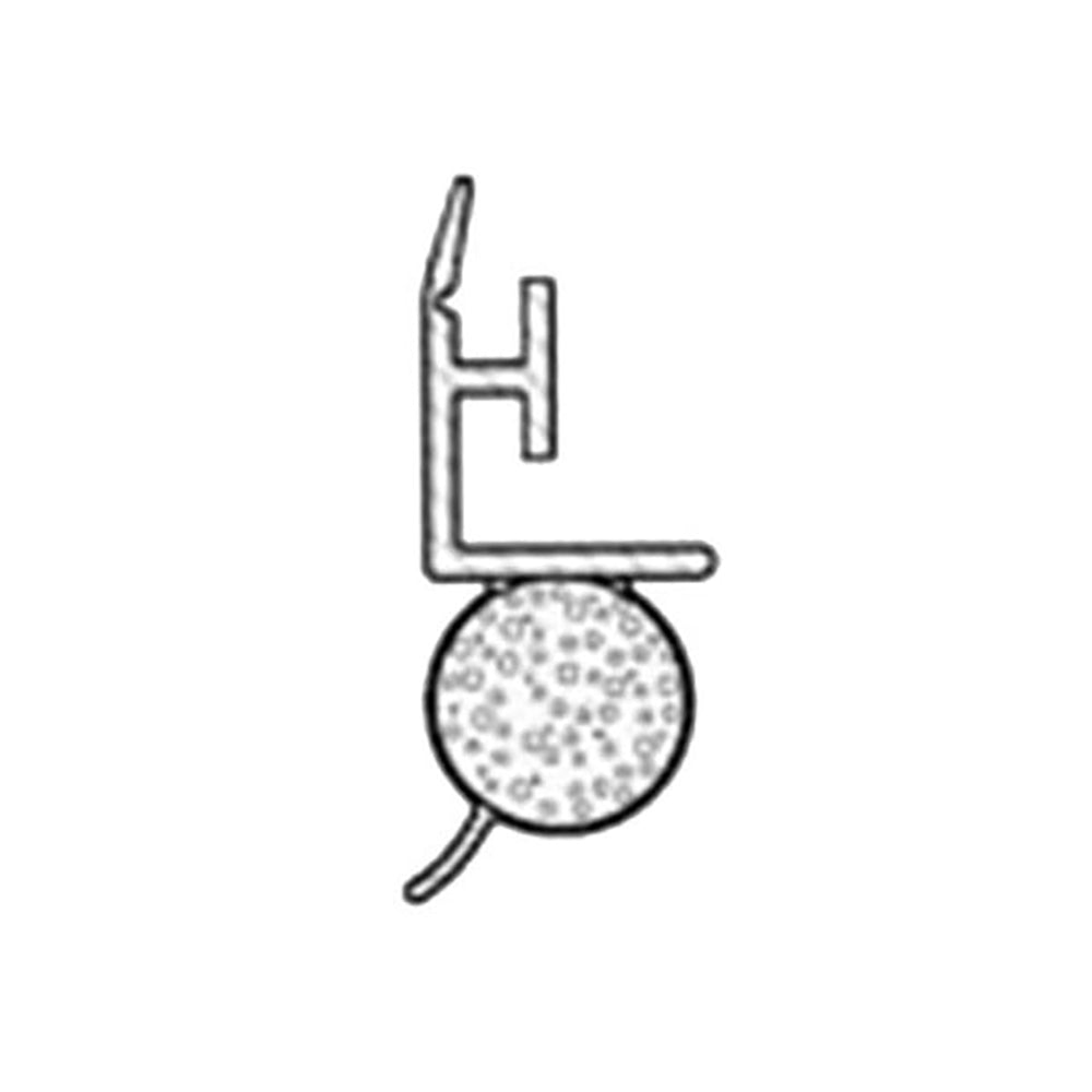 T-Slot Foam Filled Offset Bulb .187 x .300 Slide-in Backing Weatherstrip