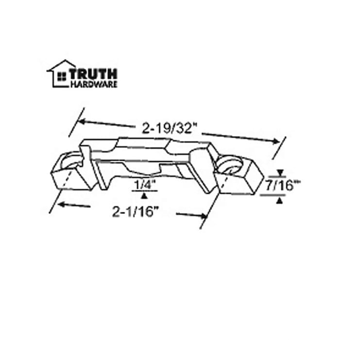 Truth 500527 Sash Lock Keeper - 500527