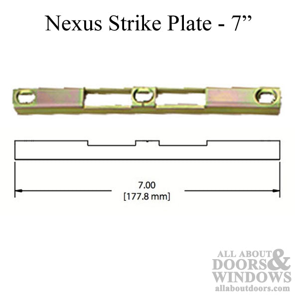 Nexus Raised Strike Plate Keeper 1/2" x 7" M5B – YDI
