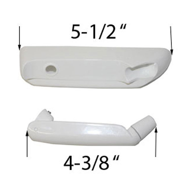 Right Hand Folding Window Operator Cover & Handle P-1490-200 R – White