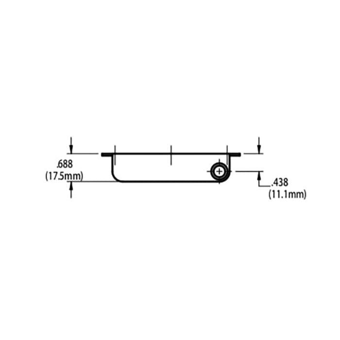 Left Hand Truth Stud Bracket 10986, E-Gard Finish