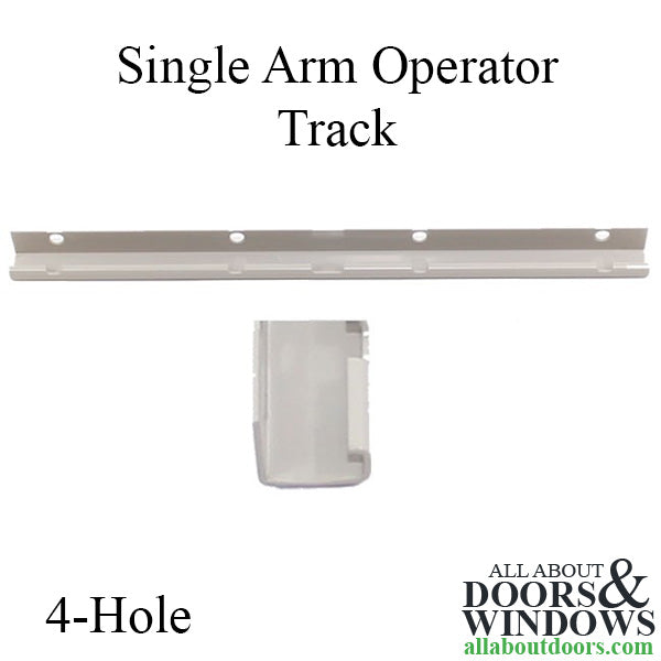 Truth #30473 4-Hole Track for Wood Casement Windows, 11-3/8"